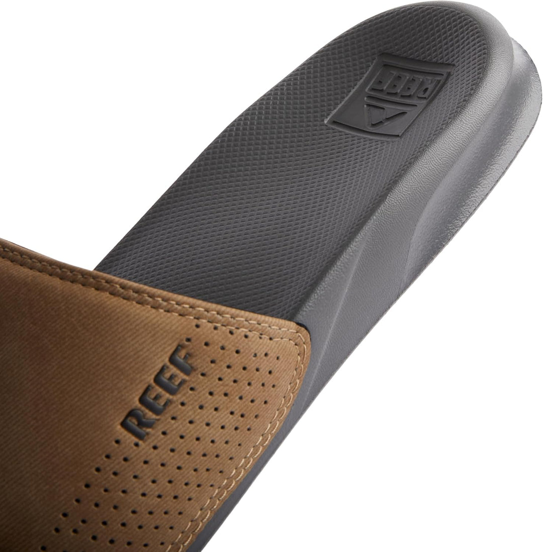 Reef Herren One Slide Schiebe-Sandalen, Grey Tan