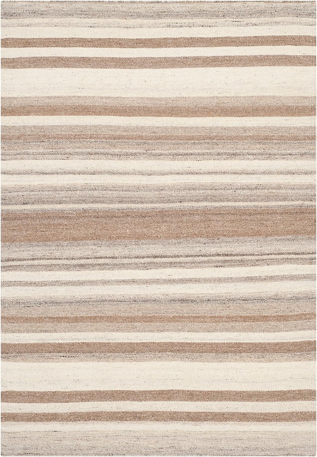 SAFAVIEH Zeitgenössische Teppich für Wohnzimmer, Esszimmer, Schlafzimmer - Dhurrie Collection, Kurze