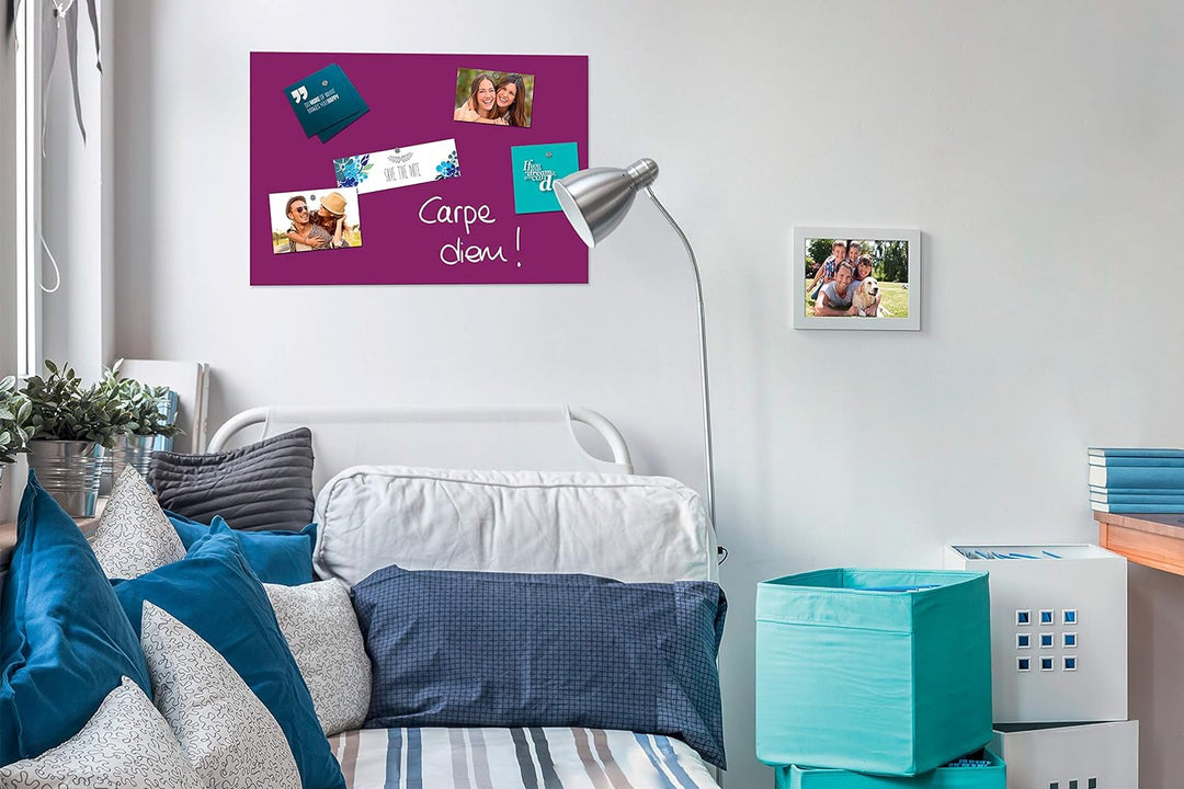 Be!Board B1204 Glas-Magnettafel beere, 60 x 40 cm, Memoboard magnetisch beere 60 x 40 cm, beere 60 x
