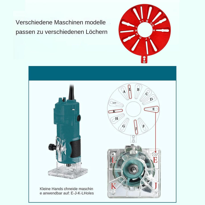 Fräsvorrichtung, Fräsvorrichtung zum Schneiden von Kreisen | Oberfräse Kreisschneider Jig Trimmer Ob