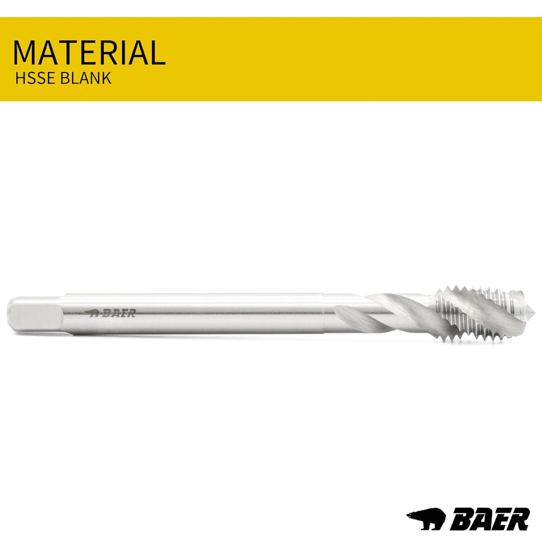 BAER Gewindeschneider Set M3 - M12: HSSE Maschinengewindebohrer Sackloch, Kernlochbohrer: M3 - M12 -