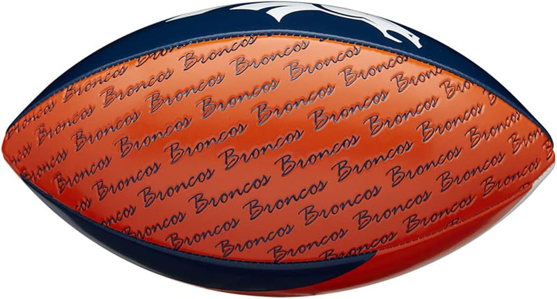 Wilson American Football MINI NFL TEAM PEEWEE, Kindergrösse, Mischleder PEE WEE Denver Broncos, PEE