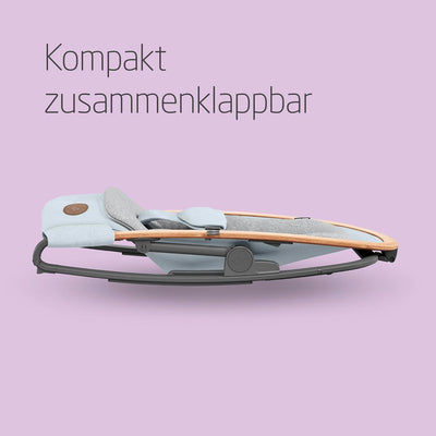 Maxi-Cosi Kori 2-in-1 Babywippe, hochwertige Babyschaukel nutzbar ab der Geburt bis max. 9 kg, natür