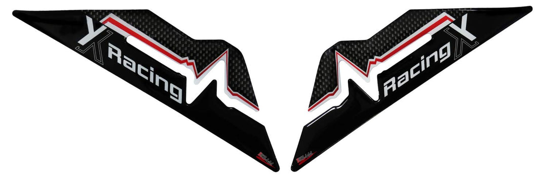 BIKE-label Seitentank Pad Carbon Stripes Red kompatibel für Honda NC 750 X 800183