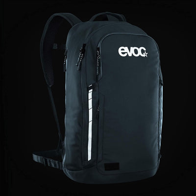 EVOC COMMUTE PRO 22 Rucksack (Fahrradrucksack, inkl. Rückenprotektor, recyceltes Polyester, Fahrradz