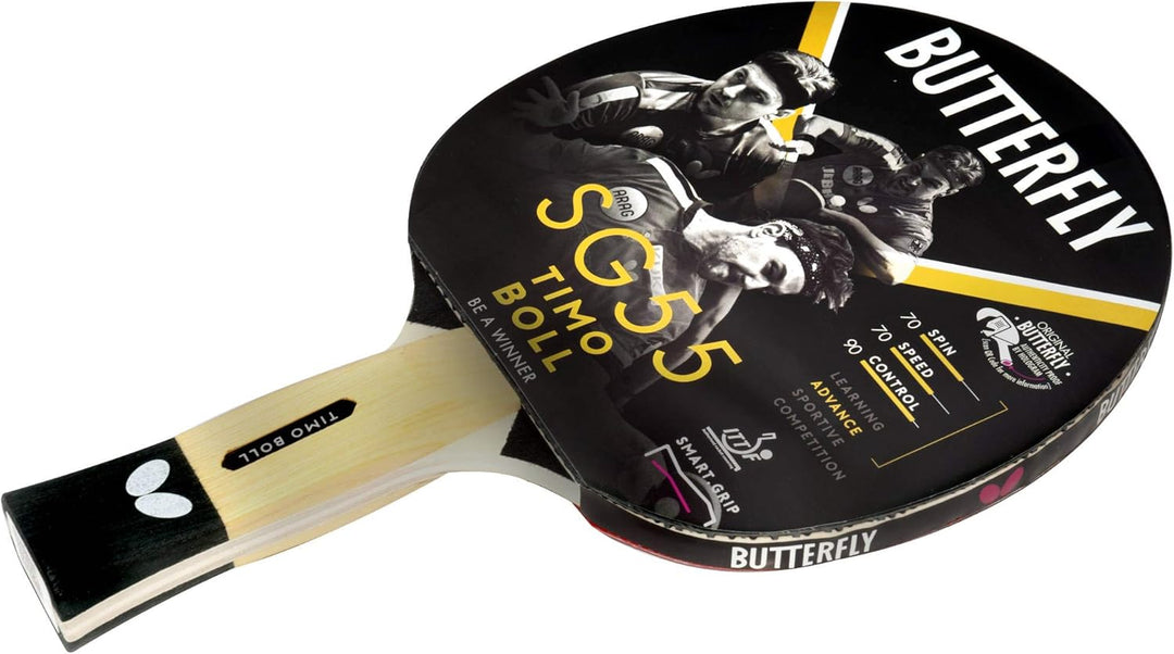 Butterfly® Timo Boll SG55 Tischtennisschläger | Tischtennis Racket Bat Hobby Training | geübte Freiz