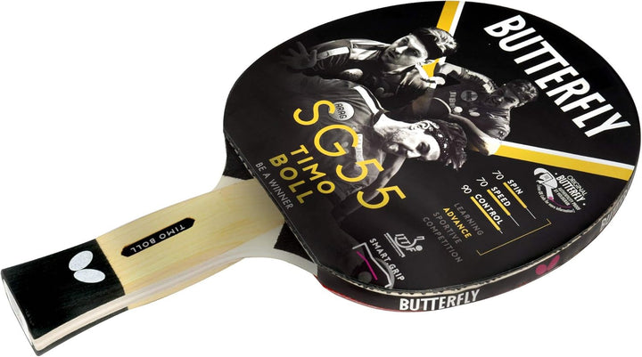 Butterfly® Timo Boll SG55 Tischtennisschläger | Tischtennis Racket Bat Hobby Training | geübte Freiz