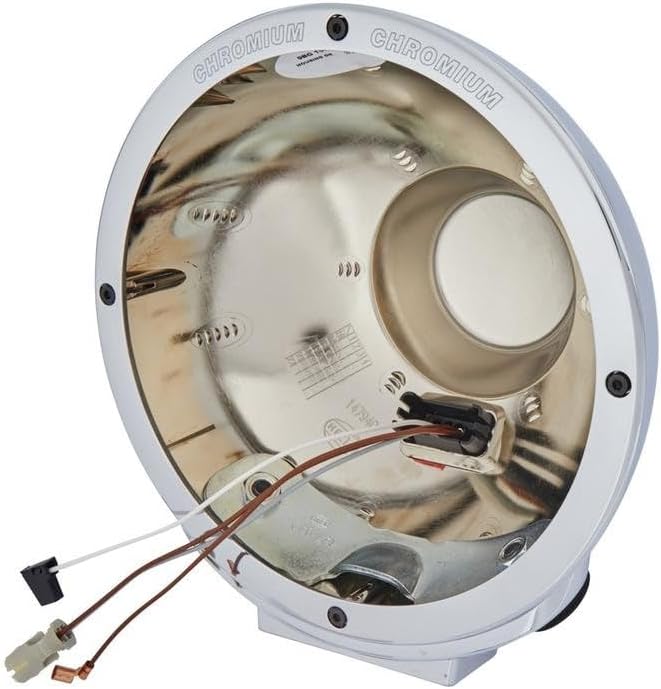 HELLA - Halogen-Fernscheinwerfer - Luminator Chromium - 12V - rund - geschraubt - glasklare Streusch