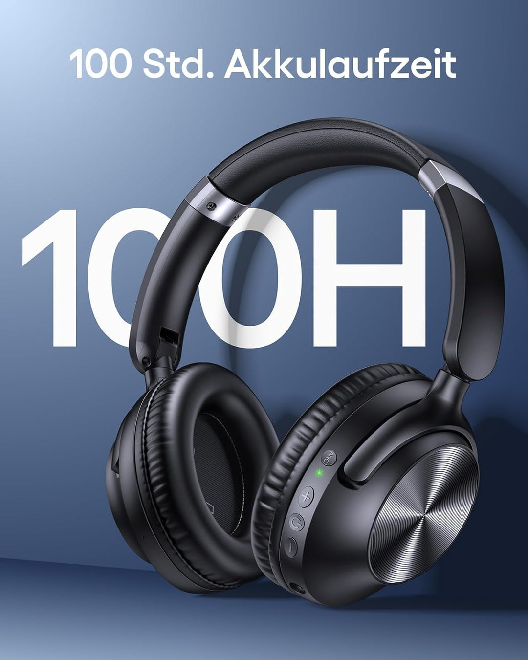 CAPOXO Over Ear Kopfhörer Bluetooth mit ANC -35dB, 100H Akku, 5 Min Schnellladung für 10H, Hi-Res Au