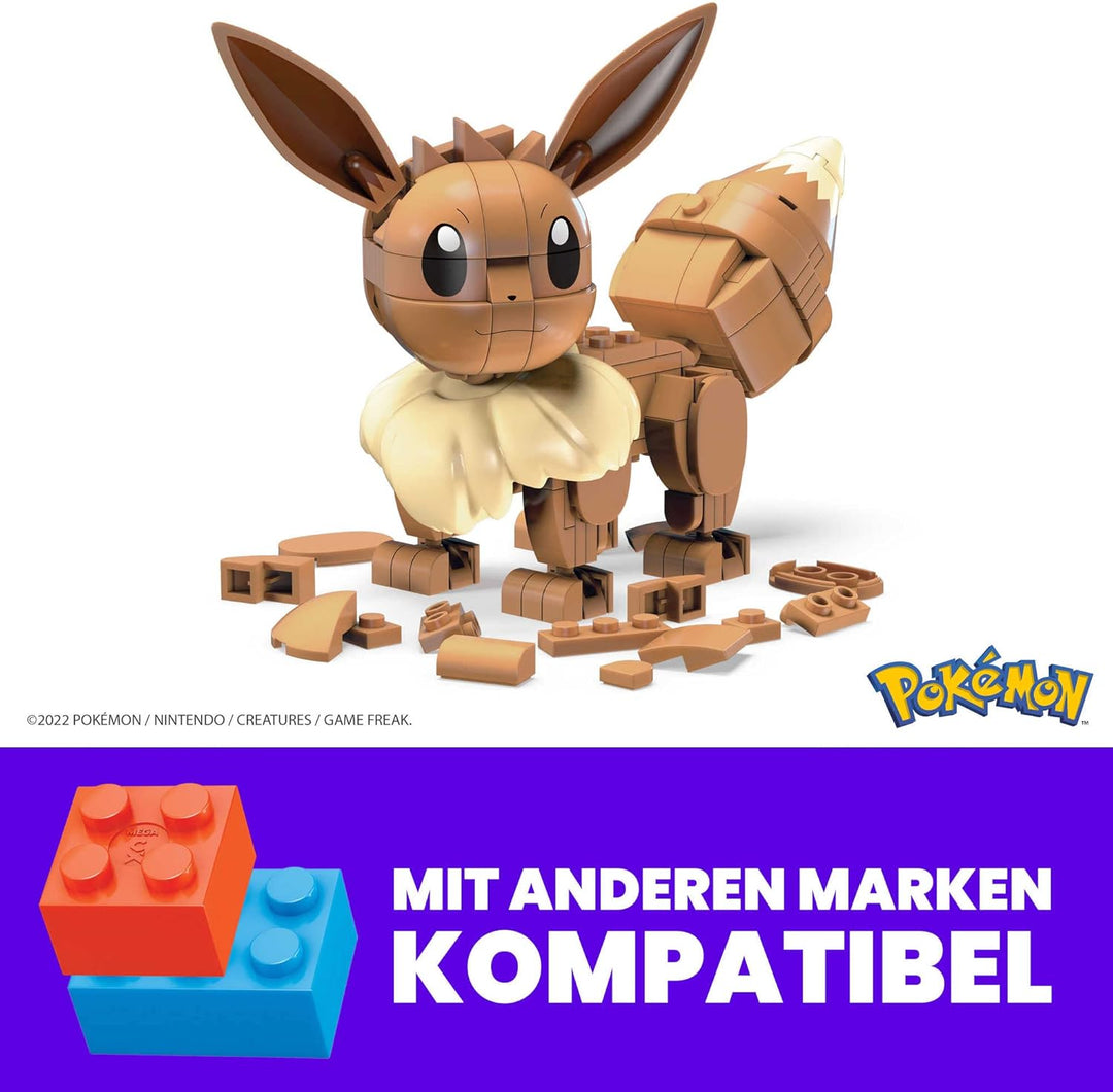 MEGA HDL84 - Mega Construx Evoli Pokémon Baukasten, Konstruktionsspielzeug für Kinder, Spielzeug ab