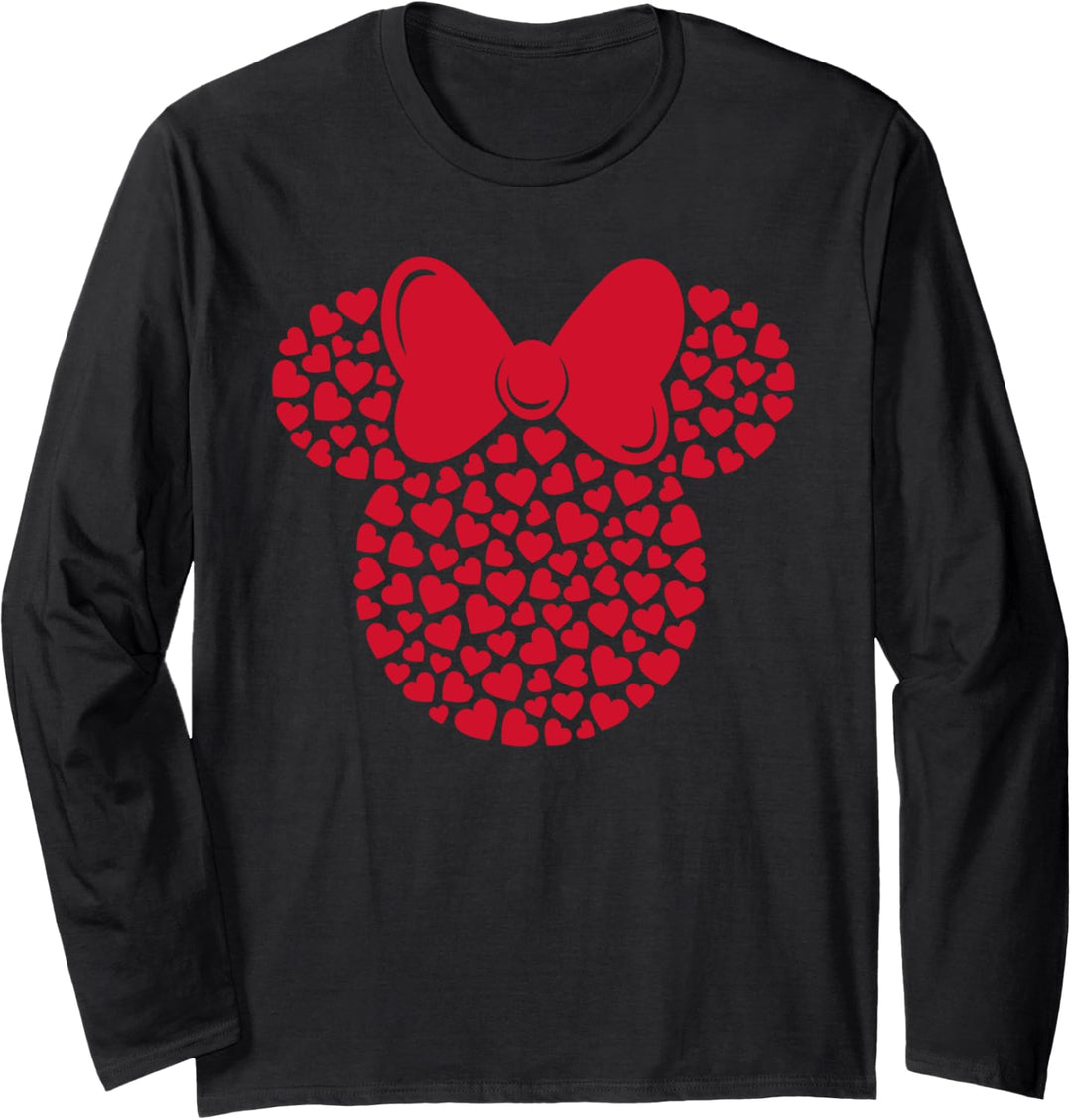 Disney Minnie Mouse Icon Filled with Hearts Langarmshirt