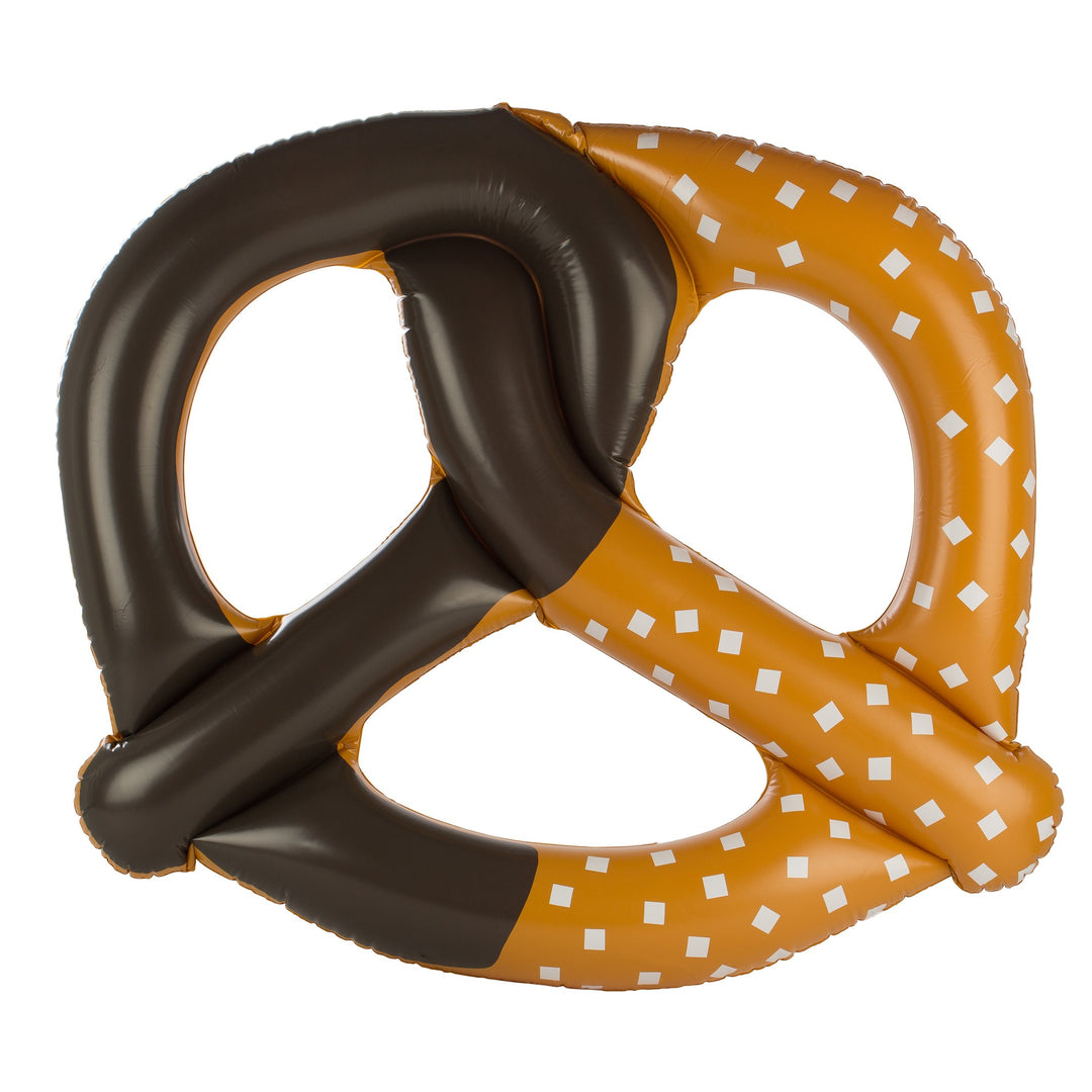 Riesen-Schwimmring „Brezel“, grosses Schwimmkissen, aufblasbares Schwimmgerät in Brezel-Form für Erw