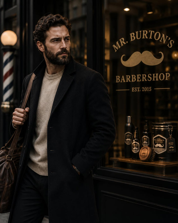Bartöl Herren - Mr. Burton´s Beard Oil classic mit Arganöl - Made in Germany 50ml fördert gesundes B