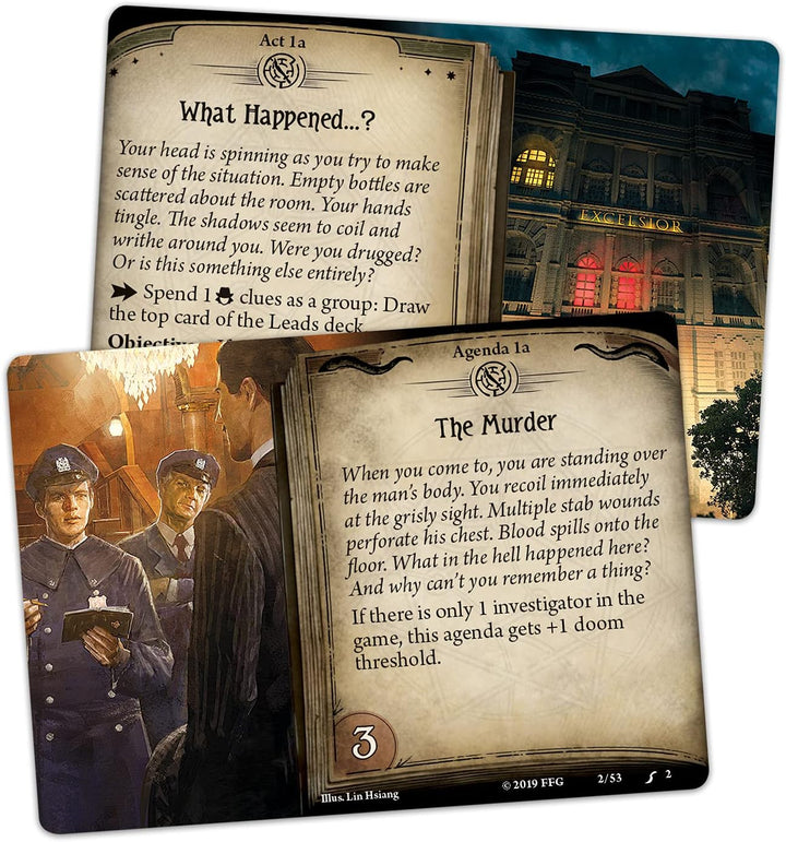 Fantasy Flight Games , Arkham Horror The Card Game: Scenario Pack - 5. Murder at The Excelsior Hotel