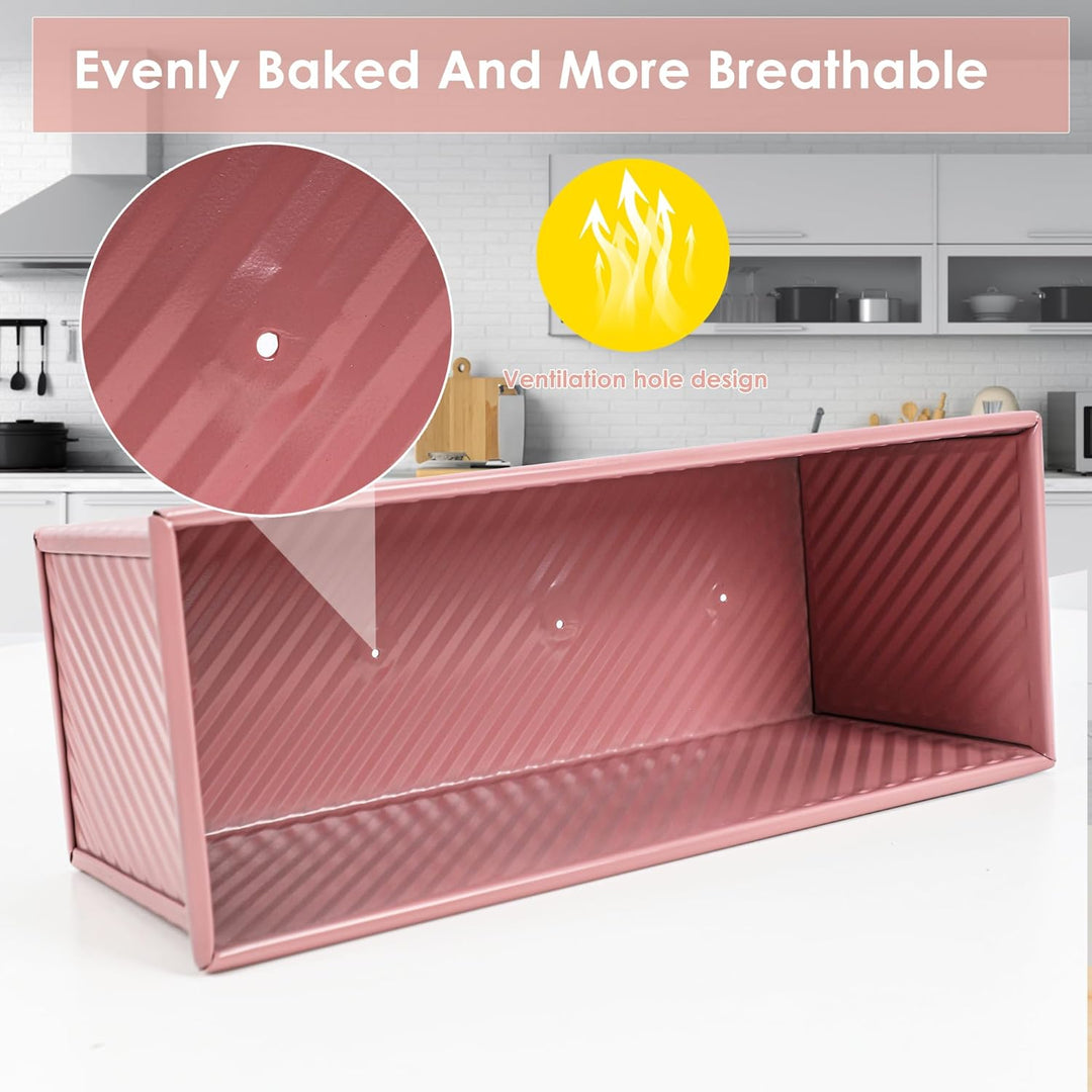 Pullman-Kastenform mit Deckel, 33 cm, perfekt zum Backen von professionellem Sandwichbrot, antihaftb