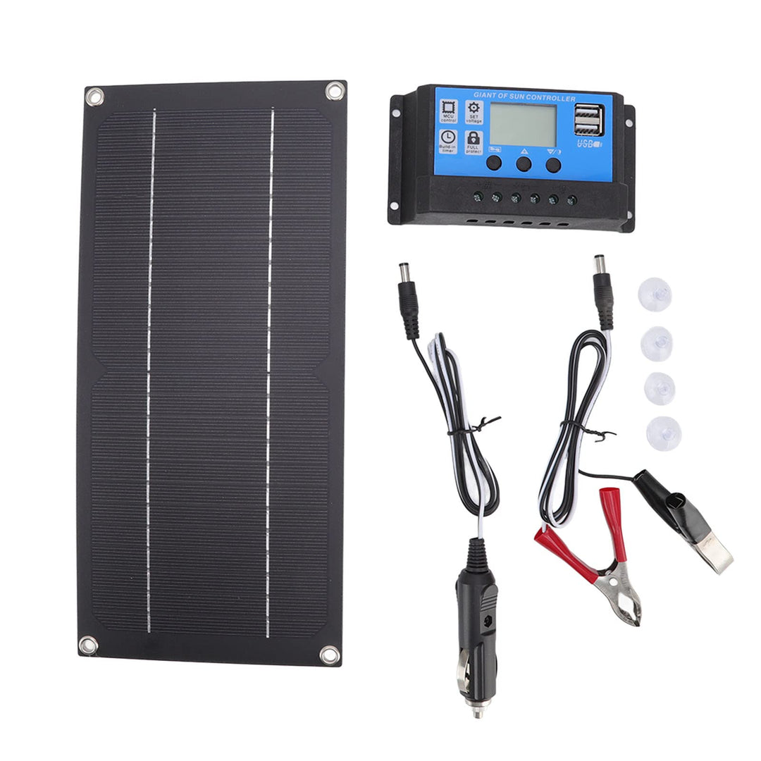 600-W-Solarpanel-Kit 18-V-Solarladepanel-Set Leichtes Solarpanel-Kit mit Batterie und Wechselrichter