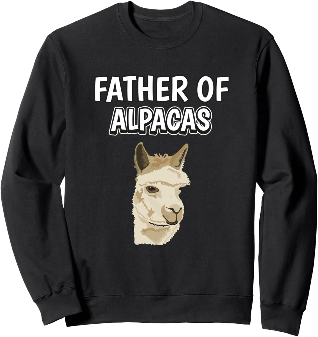 Herren Jungen Father Of Alpacas Papa Vatertag Alpaka Sweatshirt