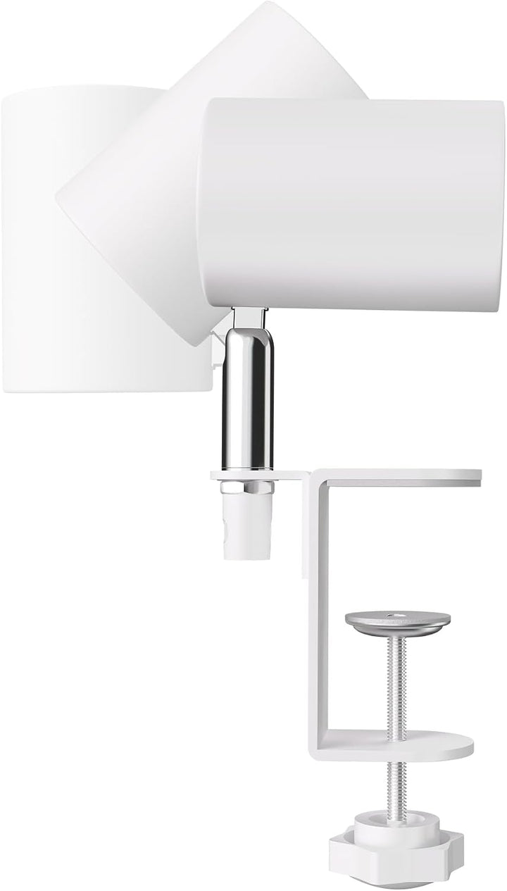 ledscom.de Klemmleuchte WAIKA, Schalter, weiss matt, inkl. LED GU10 Lampe, 3-Stufen Dimmen: max. 500