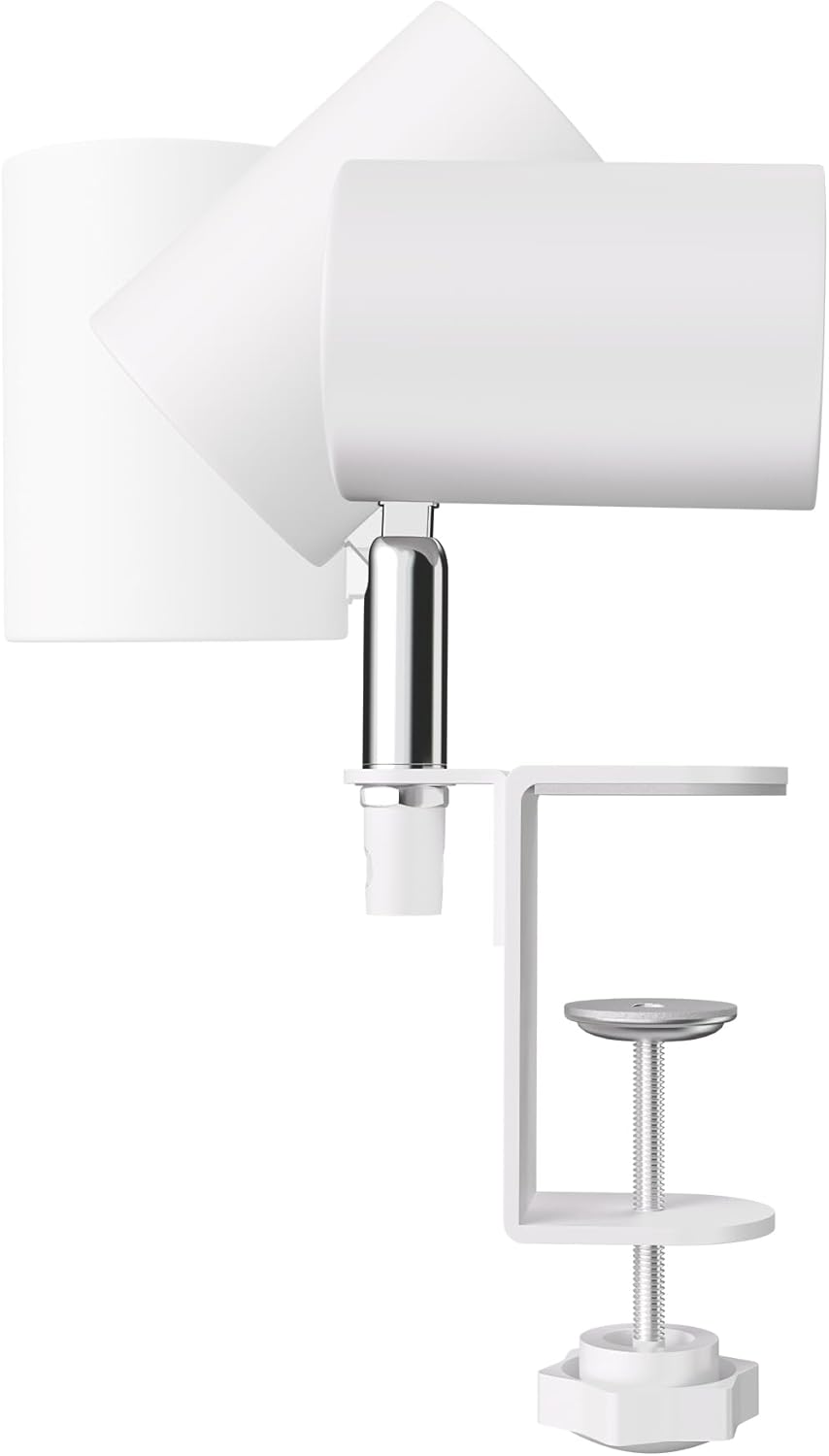 ledscom.de Klemmleuchte WAIKA, Schalter, weiss matt, inkl. LED GU10 Lampe, 3-Stufen Dimmen: max. 500