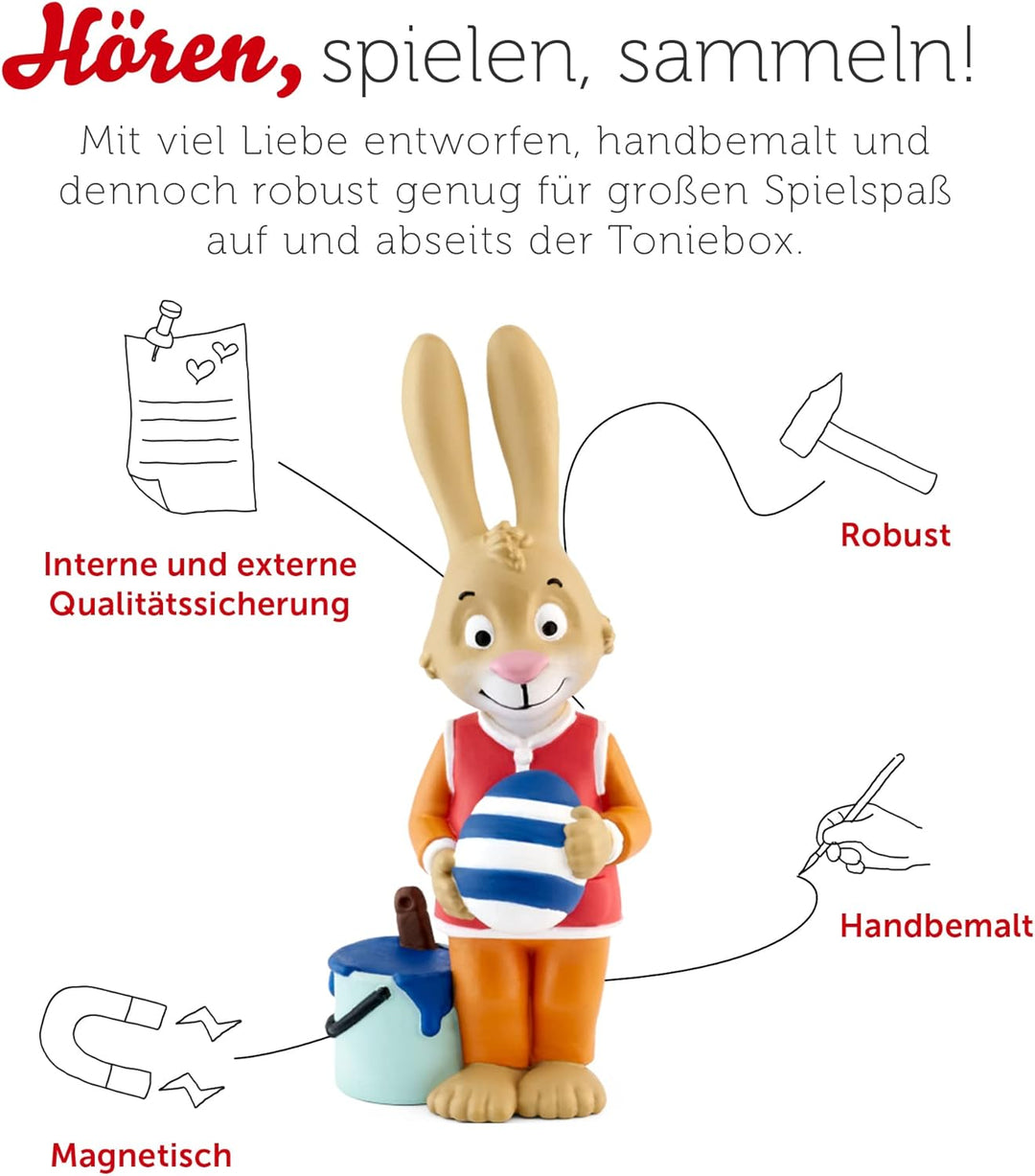 tonies Hörfiguren für Toniebox, Rolf Zuckowski – Rolfs Hasengeschichte, Oster-Hörbuch mit Liedern fü
