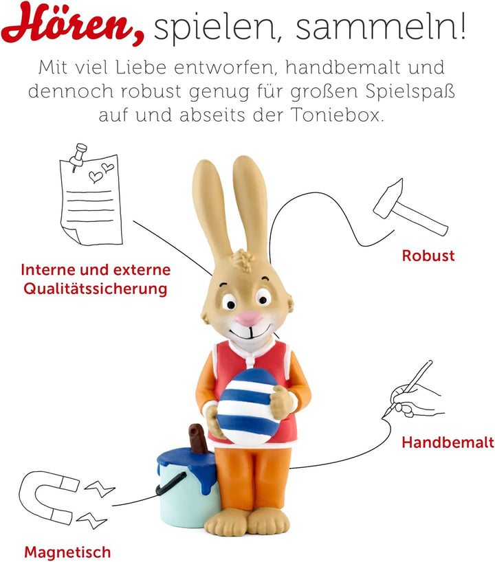 tonies Hörfiguren für Toniebox, Rolf Zuckowski – Rolfs Hasengeschichte, Oster-Hörbuch mit Liedern fü