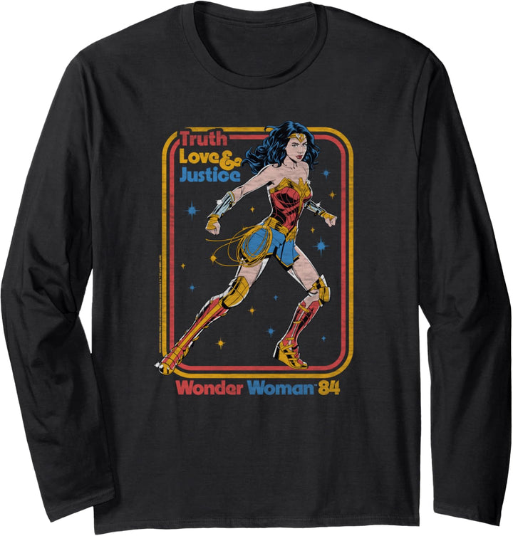 Wonder Woman 1984 Retro Justice '84 Langarmshirt