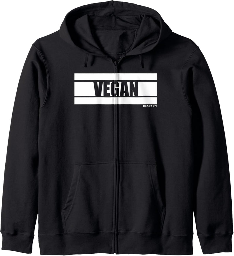 Vegan Fitness Veganer Vegetarier Gym Motiv Fitness Design Kapuzenjacke