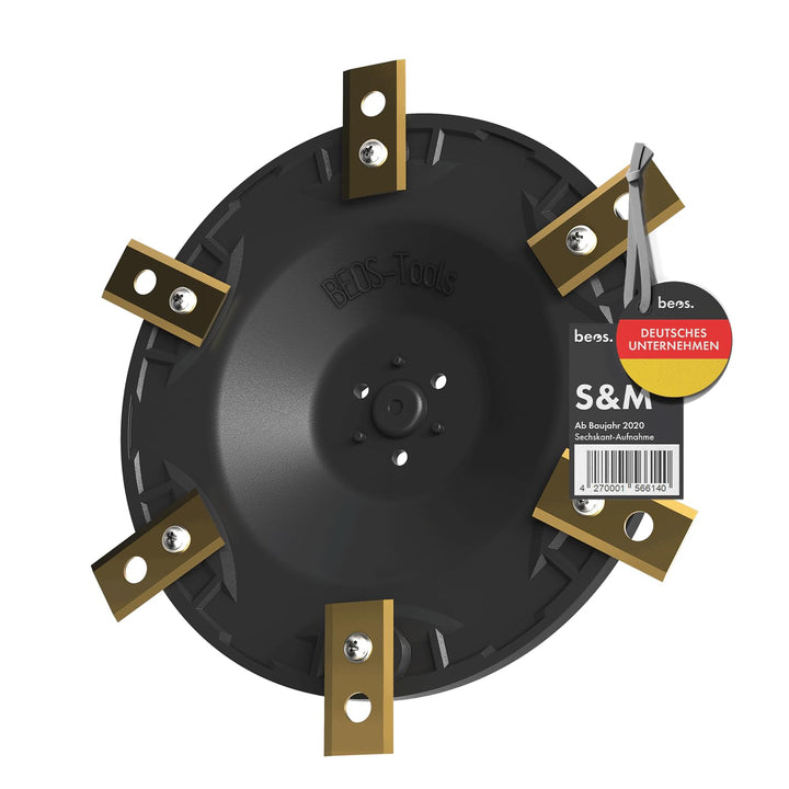 BEOS® PREMIUM Mähroboter Tuning-Messerteller für 6x Klingen - glasfaserverstärkte Messerscheibe - Dr