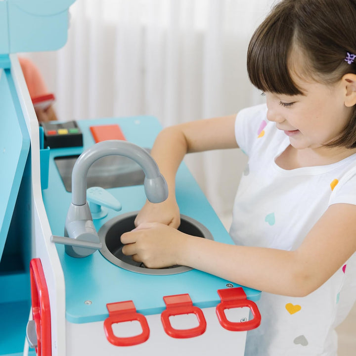 Melissa & Doug Werde gesund Arzt-Aktivitätenzentrum aus Holz – Warteraum, Untersuchungsraum, Empfang