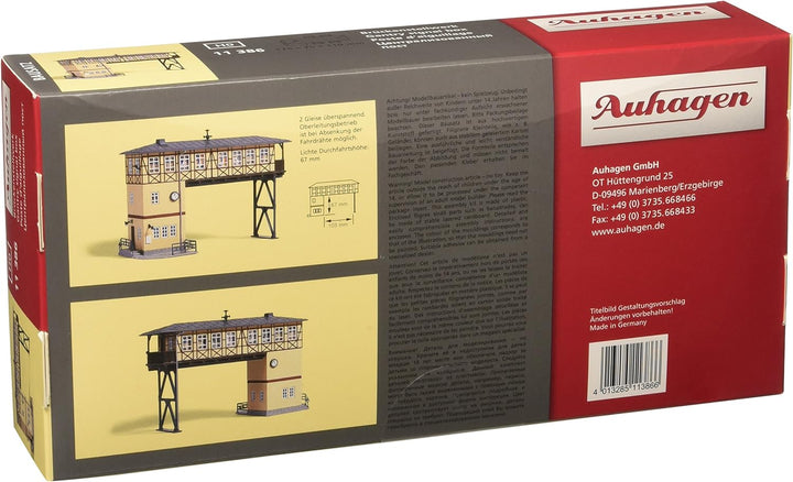 Auhagen 11386 Gantry Signal Box Modellierset