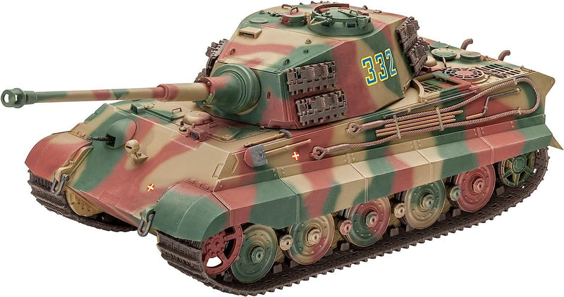 Revell 80-3249 Modellbausatz Panzer 1:35 - TigerII Ausf.B (Henschel Turret) im Massstab 1:35, Level