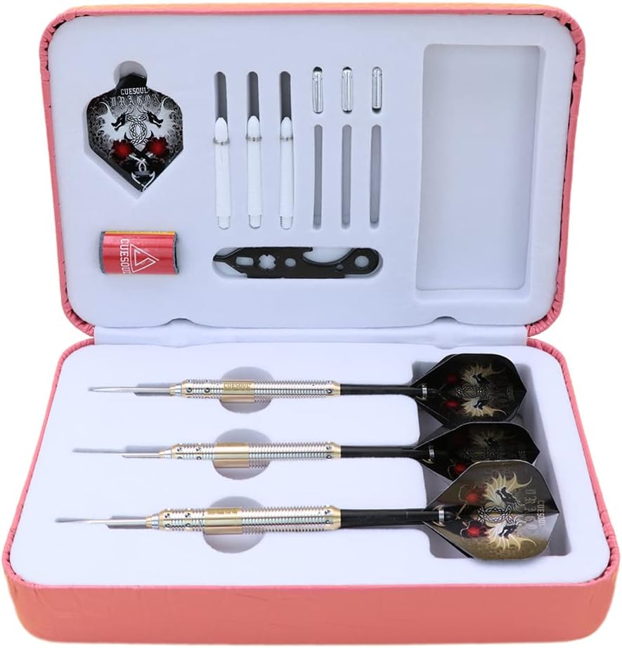 CUESOUL Dragon Deluxe Messing Steel Dartpfeile, 21 Gramm J2102 23 Gramm, J2102 23 Gramm