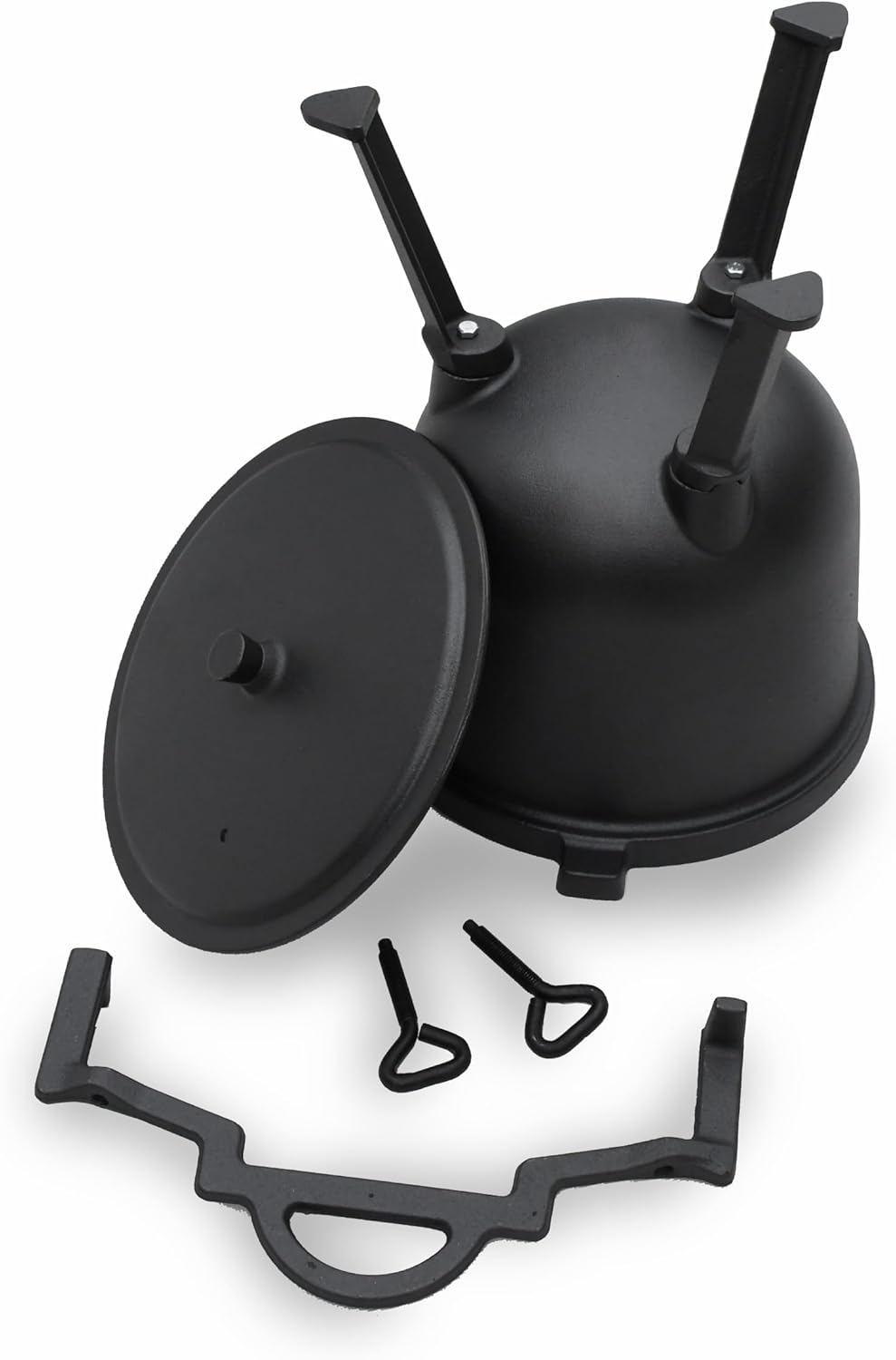 Gusseiserner Kochtopf, Jagd-Topf, Bräter für Lagerfeuer und Grill 8L 10L (10L), 10L