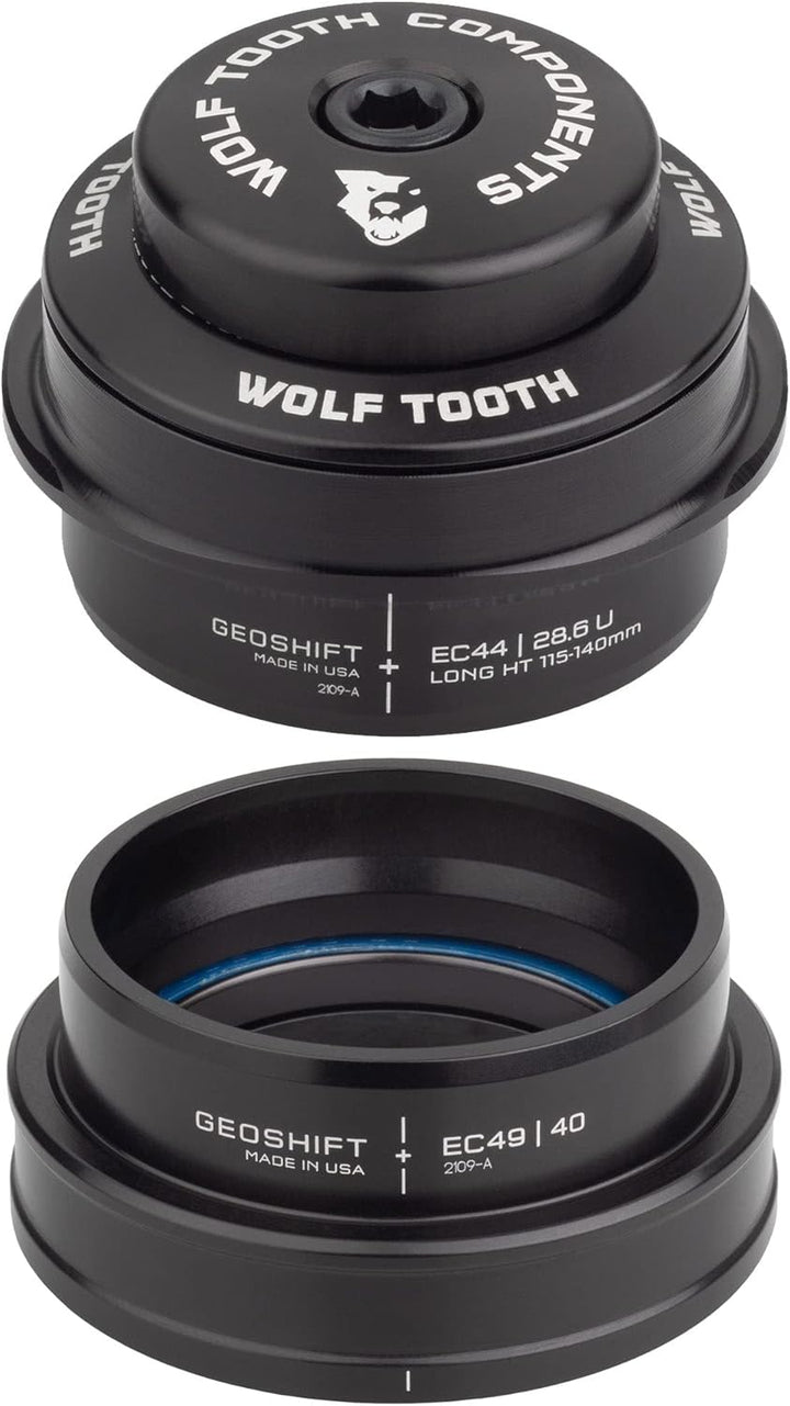 Wolf Tooth EC44 Upper ZS56 GeoShift unten 2 Grad Performance Angle Headset kurz XL, XL