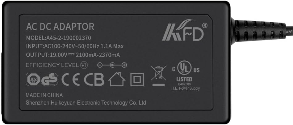 KFD Netzteil 19V 2,1A-2,53A Ladegerät für LG Electronics 27GQ50F 27GQ50F-B 27GQ50B 27GN800P-B Ultrag