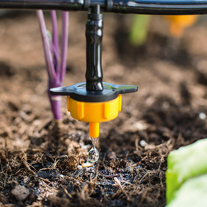 Solar Bewässerungssystem Waterdrops Komplettset Pflanzenbewässerung mit 15 Sprinklern Esotec 101100