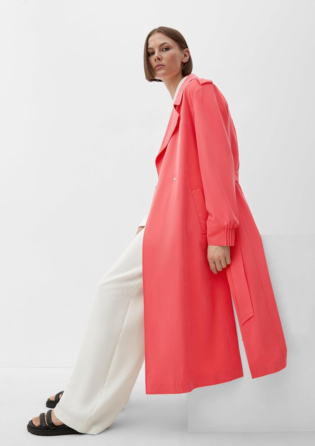 s.Oliver Trenchcoat aus Viskosemix 40 4515_pink, 40 4515_pink
