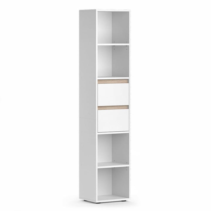Vicco Bücherregal Robert, Weiss, 36 x 171 cm