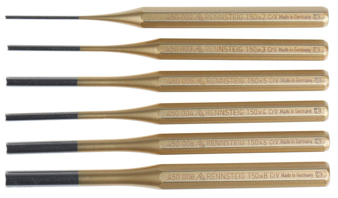 RS PRO Stempel, Ø 2 → 8 mm, 6-teilig, Splinttreiber