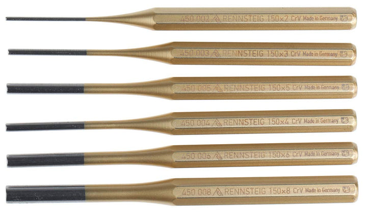 RS PRO Stempel, Ø 2 → 8 mm, 6-teilig, Splinttreiber
