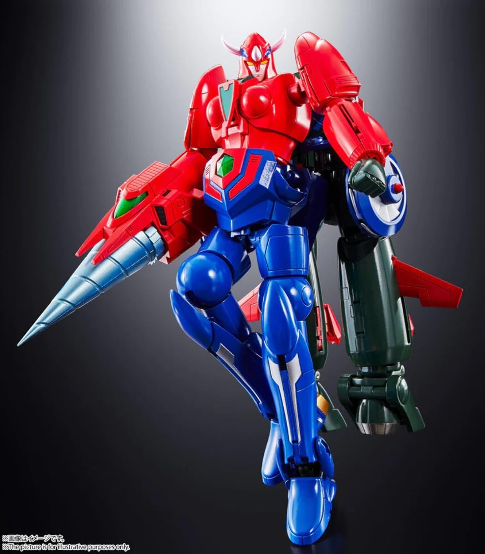 BANDAI 194467 Getter Robot Go, 18 cm, Mehrfarbig