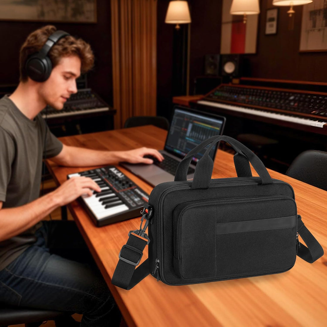 PGmoon Tasche Kompatibel mit Akai Professional MPK Mini MK3 / MPK Mini Play MK3 25-Tasten-USB-MIDI-K