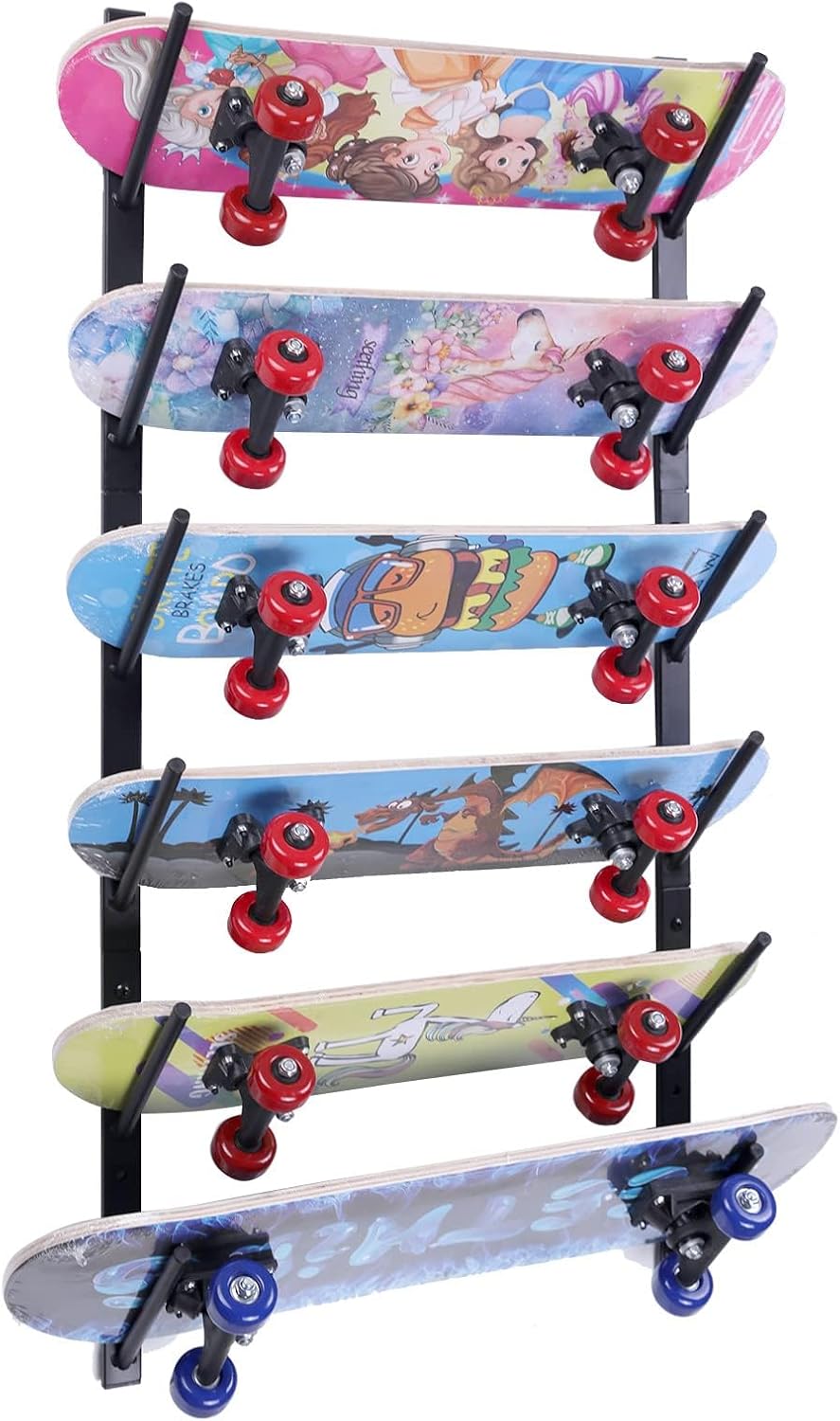 Skateboard-Wandhalterung, Skateboard-Wandhalterung, Snowboard-Wandhalterung, Skihalterung, sechs Eta