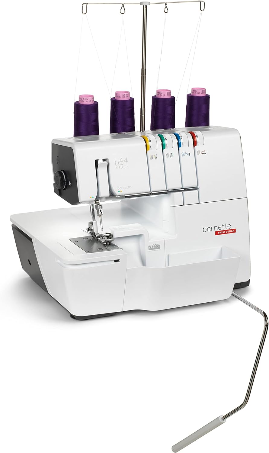 Bernina Bernette 64 Airlock 4 Faden Overlock mit Lufteinfädelung