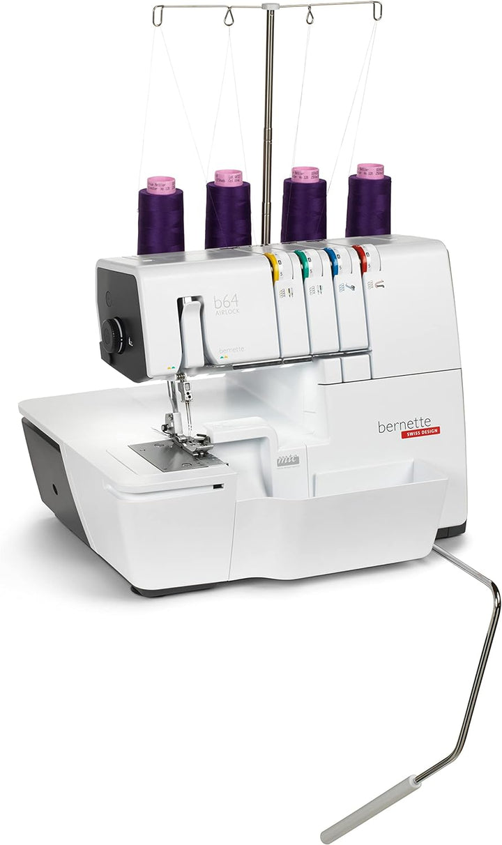 Bernina Bernette 64 Airlock 4 Faden Overlock mit Lufteinfädelung