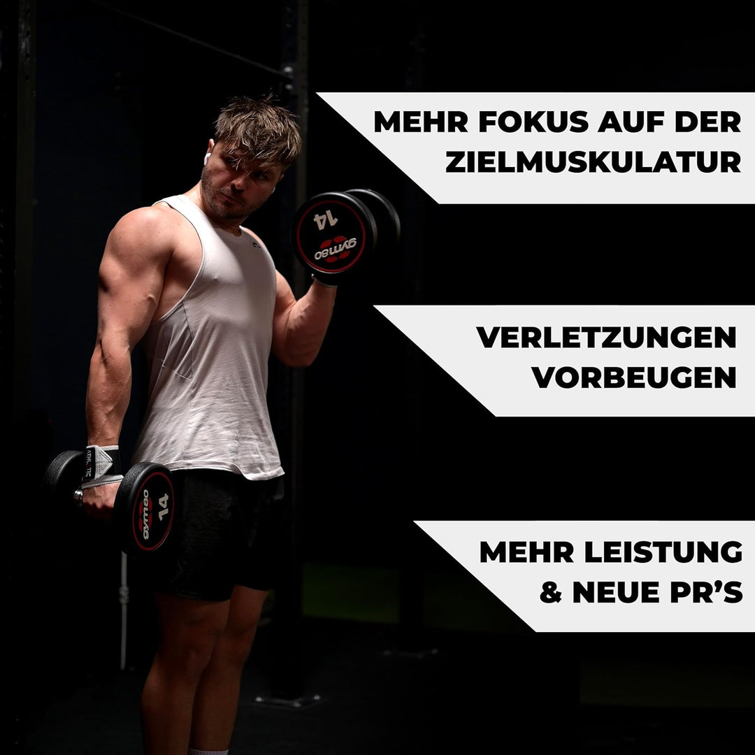 ATHLETIC AESTHETICS Handgelenk Bandagen Fitness - Wrist Wrap (45 cm im Paar) Handgelenkbandage für K
