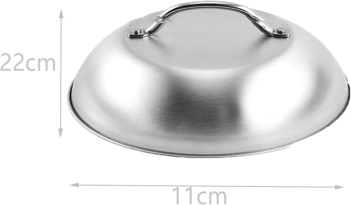 Relaxdays Smash Burger Set, 5-teilig, Burgerpresse, 2 Schmelzglocken & 2 Grillspachteln, Patty Maker