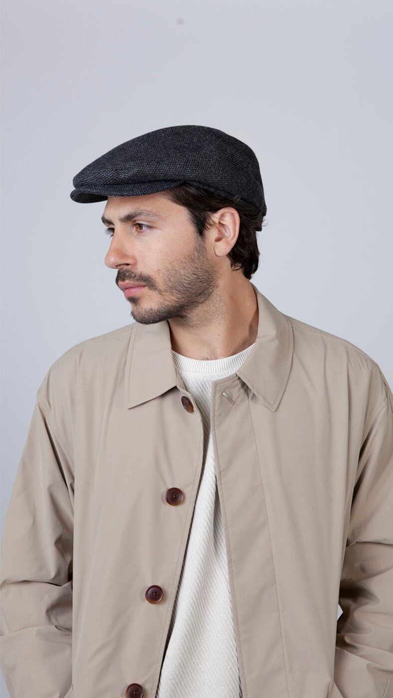 Barts Herren Baskenmütze Oslo Cap L Schwarz (BLACK 0001), L Schwarz (BLACK 0001)