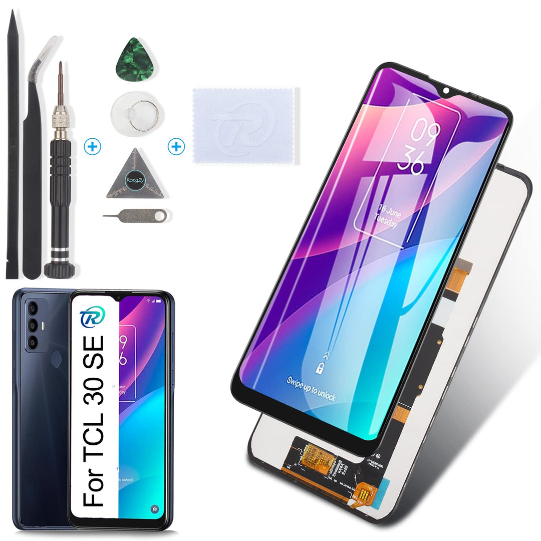RongZy für TCL 30 SE/30SE 6165H LCD Bildschirmersatz für 30 SE Touchscreen Digitalisierer Display mi