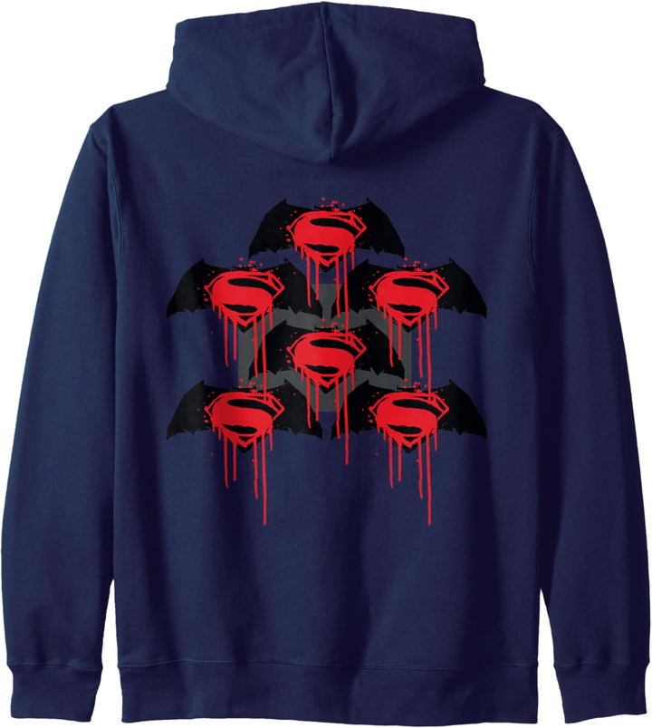 DC Batman V Superman-Logo-Graffiti Kapuzenjacke